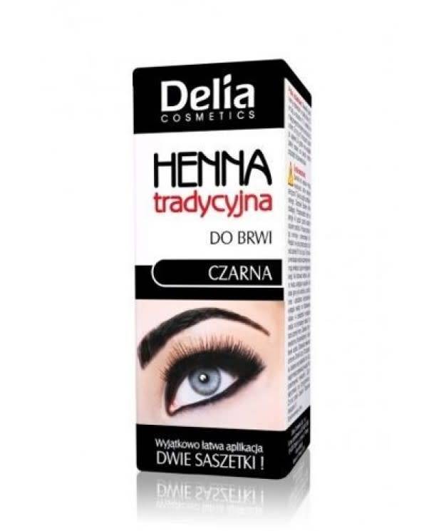 DELIA Henna For Eyebrows And Eyelashes Traditional 1.0 Black