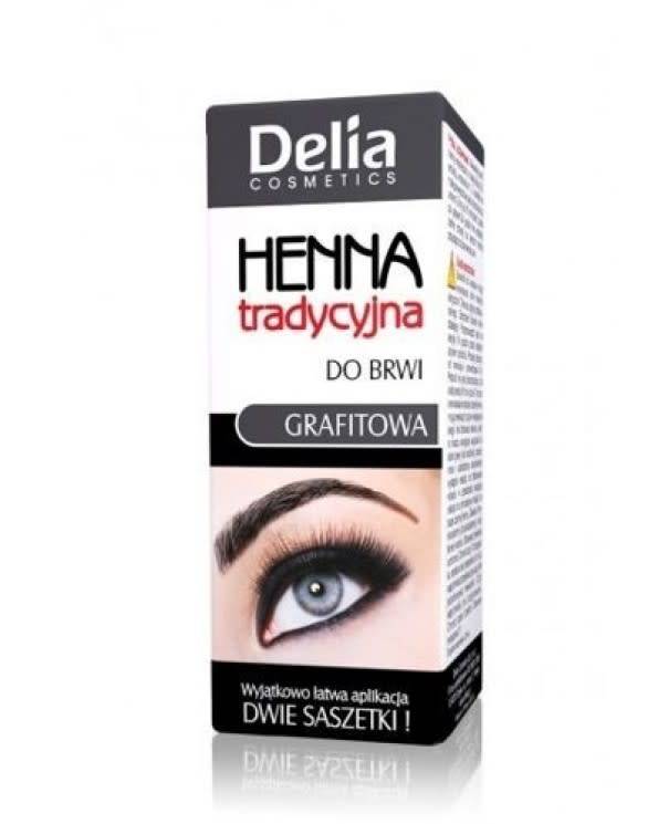 DELIA Henna For Eyebrows And Eyelashes Traditional 1.1 Graphite