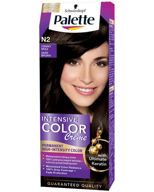Palette Intensive Color Creme Cream Coloring Dark Brown N2
