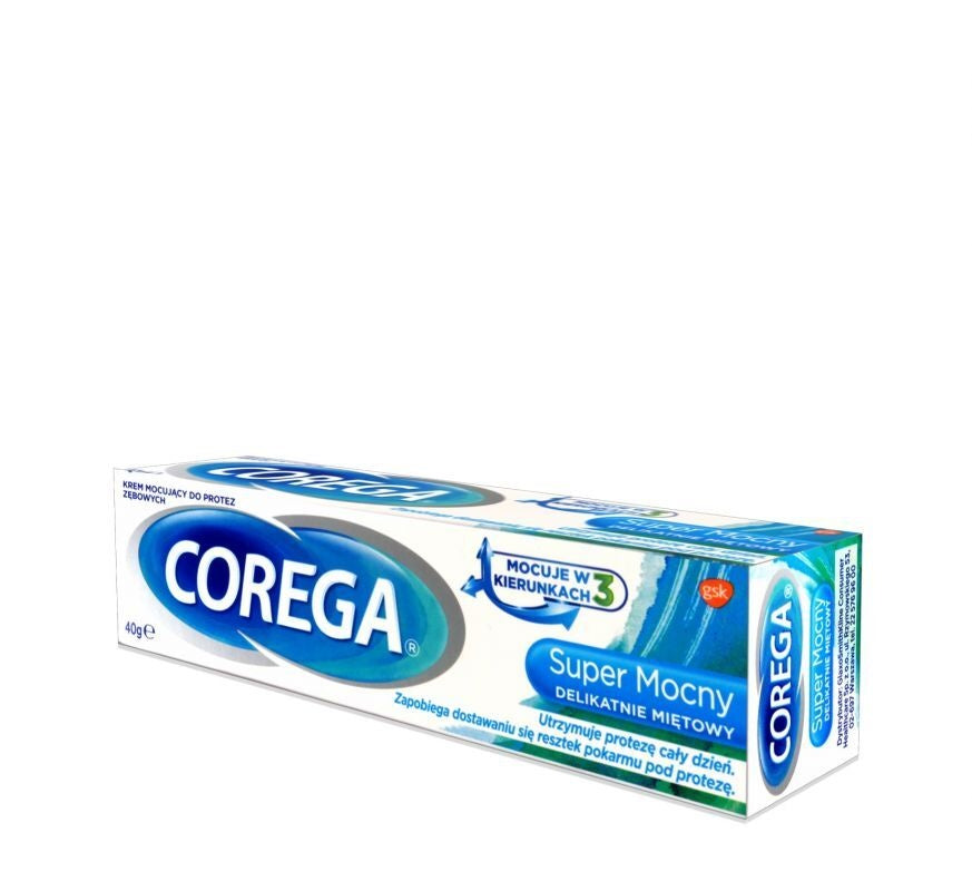 Corega Denture Fixing Cream Super Strong Mint flavor 40g