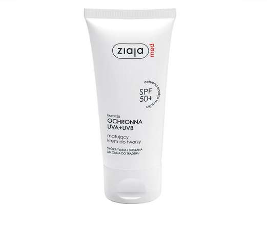 ZIAJA MED Mattifying Face Cream SPF 50+ Oily Mixed Skin 50ml