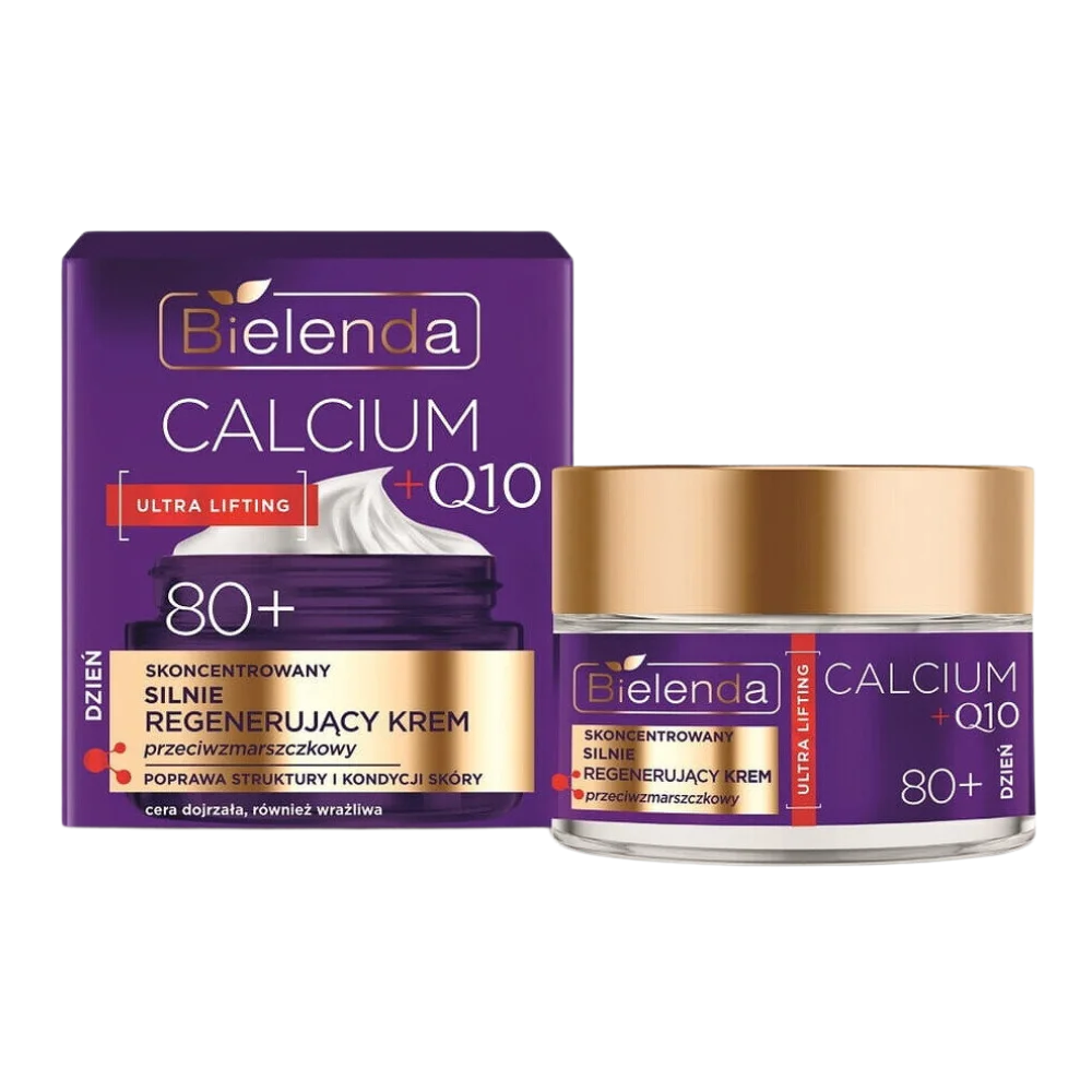 Bielenda Calcium + Q10 Concentrated Strongly Regenerating Anti-Wrinkle Cream 80+ for the Day 50ml
