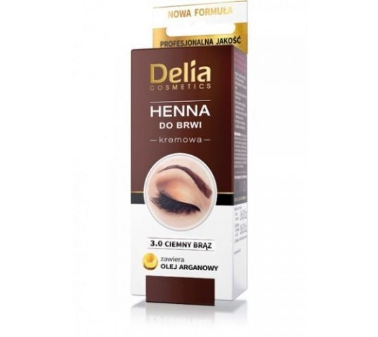 DELIA Henna for Eyebrows Cream 3.0 Dark Brown 2ml