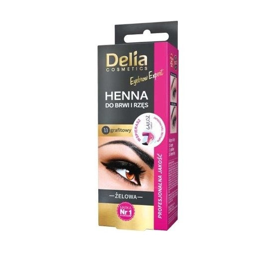 DELIA Henna For Eyebrows And Gel Eyelashes 1.1 Graphite 15ml