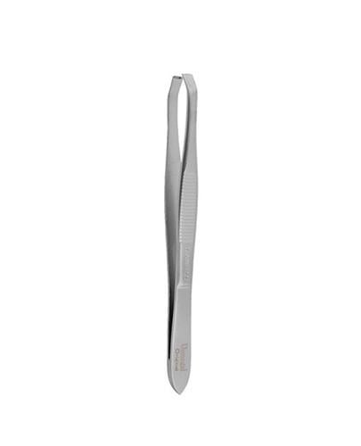Cosmetic Tweezers Oblique Silver 1 piece NO.1093