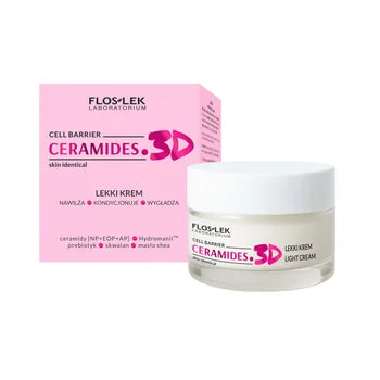 Floslek CERAMIDES. 3D Lekki Krem Nawilza Kondycjonuje Wygladza 50 ml