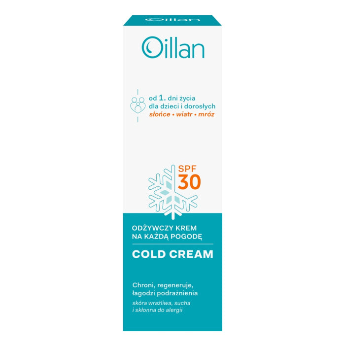 OILLAN COLD CREAM OCHRONNY KREM DO TWARZY I CIALA SPF 30 50 ML
