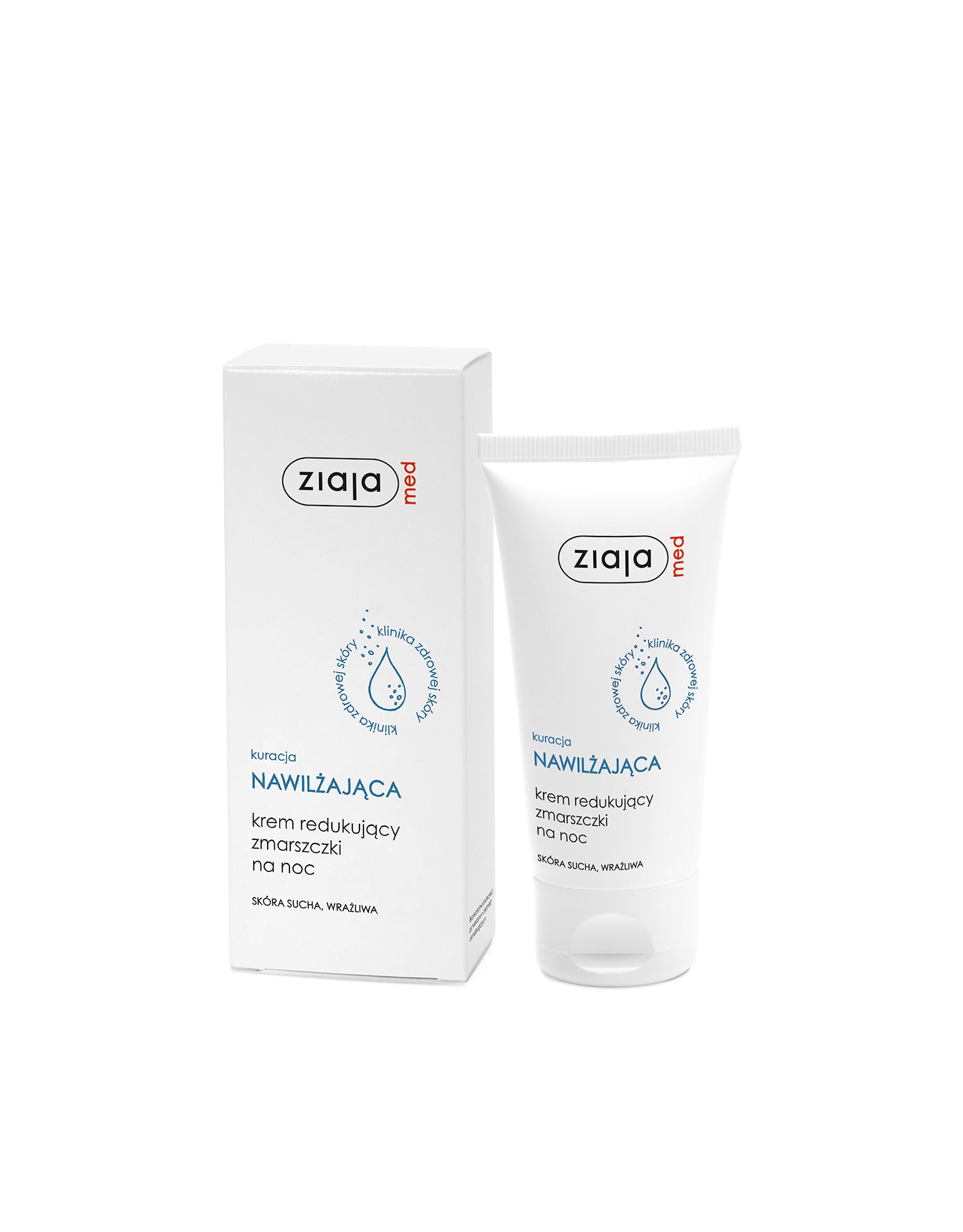 ZIAJA MED Moisturizing Treatment Cream Reducing Wrinkles At Night 50ml