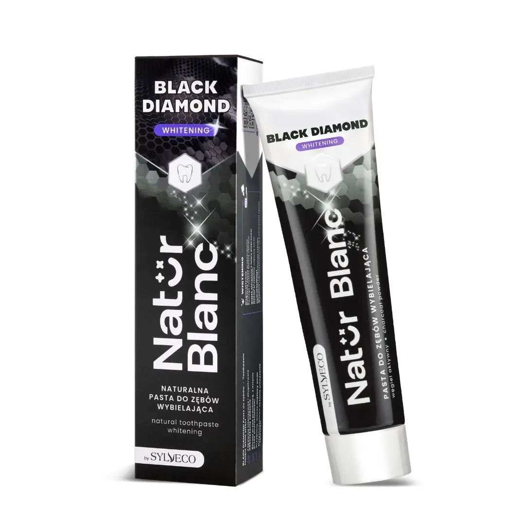 SYLVECO Natur Blanc Pasta do zebów Black Diamond Wybielajaca , 100ml