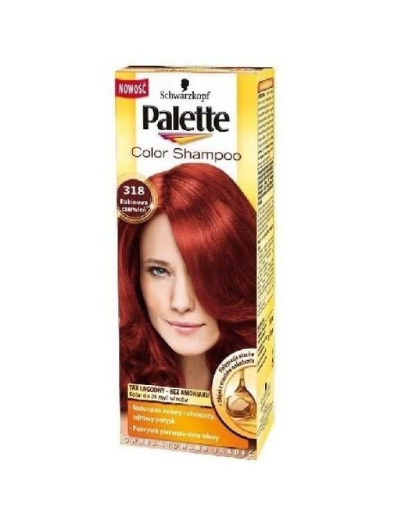 Palette Color Shampoo Coloring Shampoo No. 318 Ruby Red