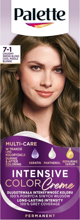 Palette Color Shampoo Coloring Shampoo No. 7-1  Cool Medium Blonde