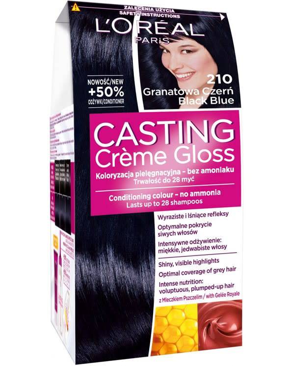 Casting Creme Gloss Hair dye 210 Navy Blue Black
