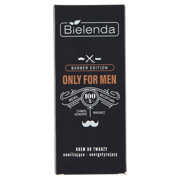 BIELENDA- ONLY FOR MEN BARBER EDITION KREM NAWILZAJACO -ENERGETYZUJACY,