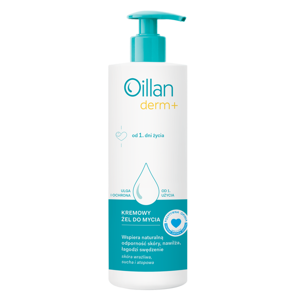 OILLAN DERM+ KREMOWY ZEL DO MYCIA,400ML