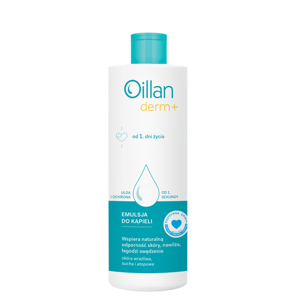 OILLAN DERM+ EMULSJA DO KAPIELI 400 ML