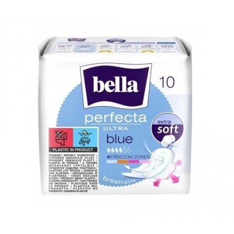 BELLA Perfecta Ultra Blue Extra Soft Sanitary Pads 10 pieces