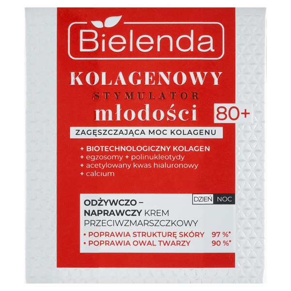 BIELENDA- KOLAGENOWY STYM.MLODOSCI KREM 80+ DZ/N 50ML