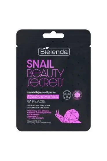 BIELENDA- SNAIL BEAUTY SECRETS CZARNA/MASKA W PLACIE- RO