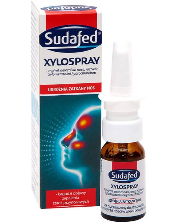 SUDAFED- Xylospray 1mg Aerozol do Nosa 10ml