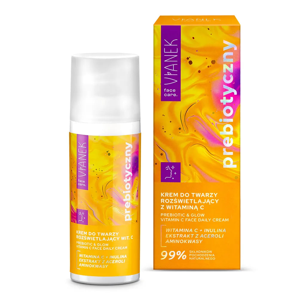 VIANEK Prebiotyczny Krem Do Twarzy Rozswietlajacy Z  Witamina C 50ml