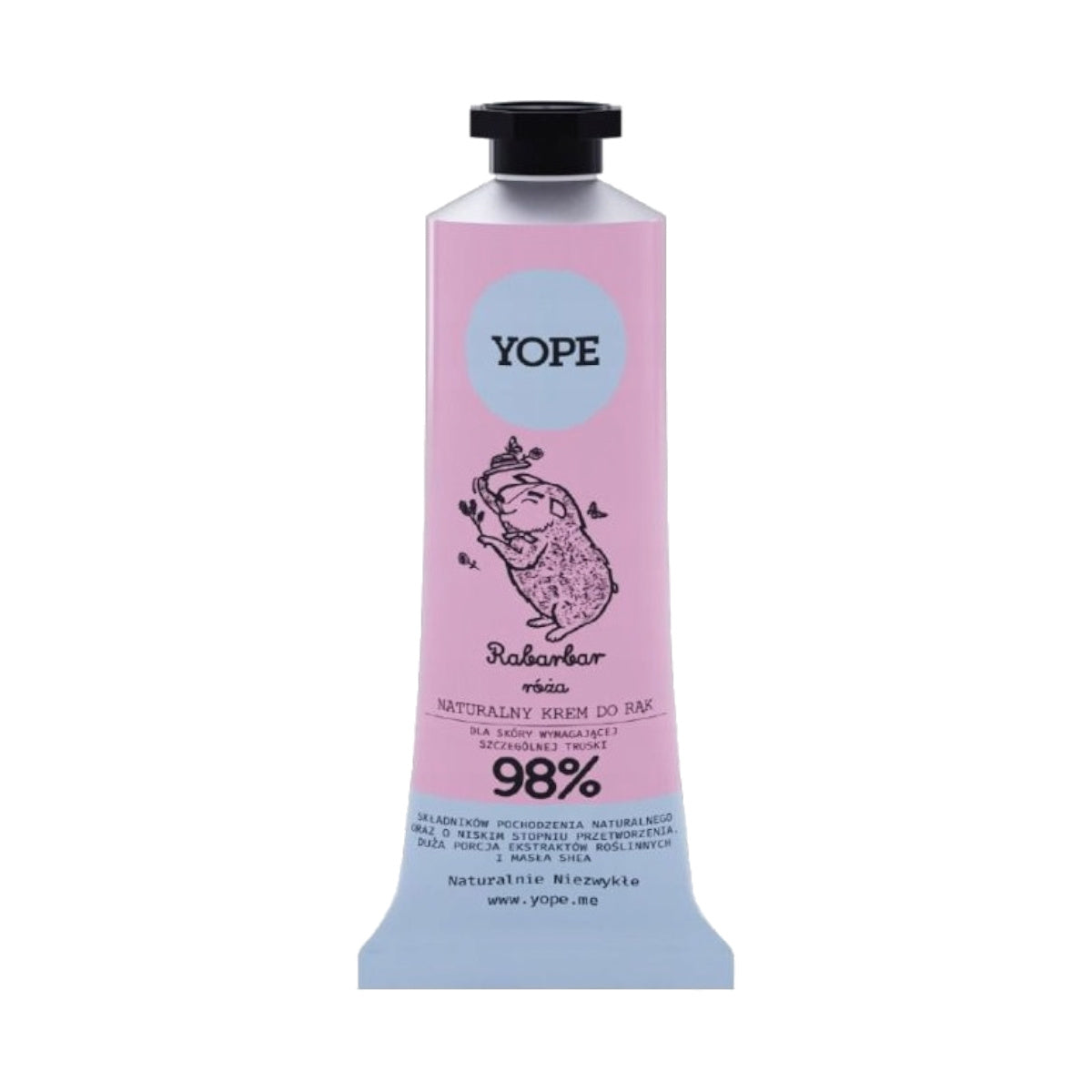 YOPE Natural Hand Cream Rhubarb And Rose 50ml