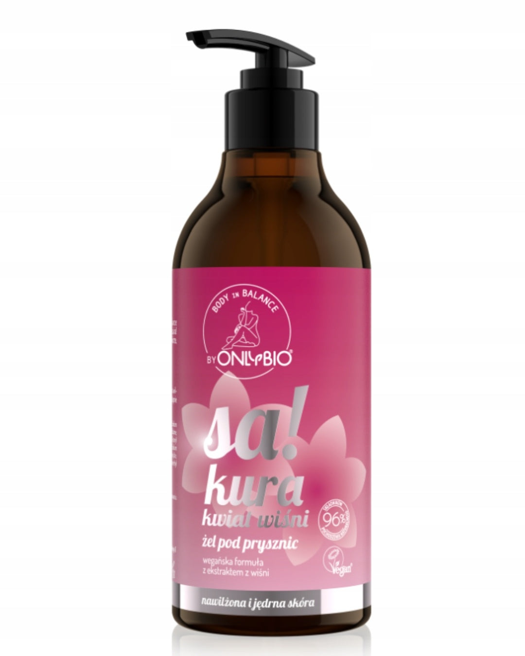ONLYBIO Zel pod Prysznic Sakura Kwiat Wisni 400 ml