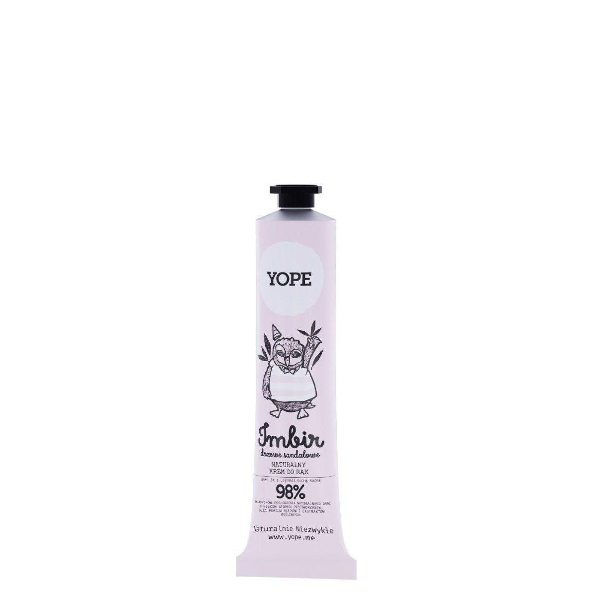 YOPE Hand Cream Ginger & Sandalwood 100ml