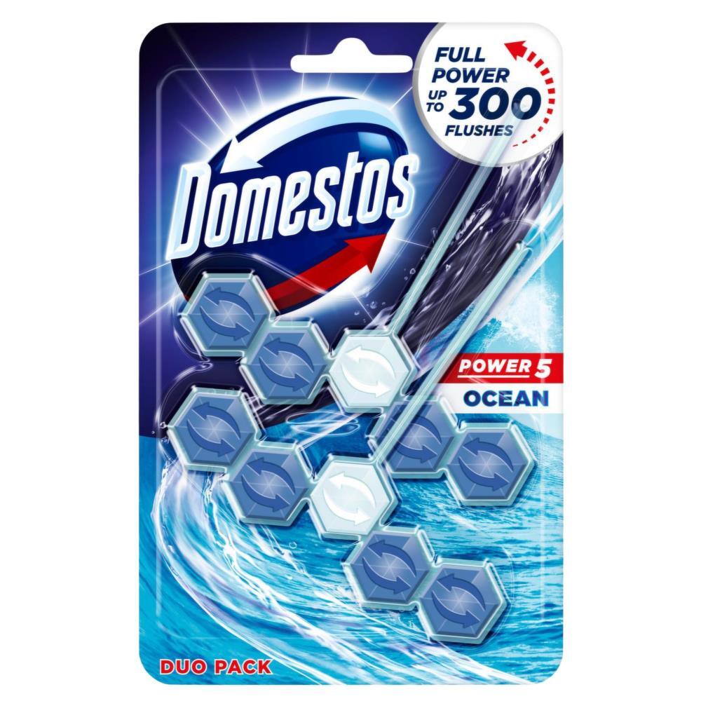 Domestos Cage Power 5 Toilet Block Ocean PK2 x 55g