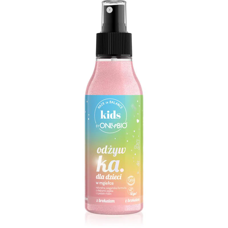 Hair in Balance KIDS by ONLYBIO Odzywka Dla Dzieci W Mgielce Z Brokatem 150ml
