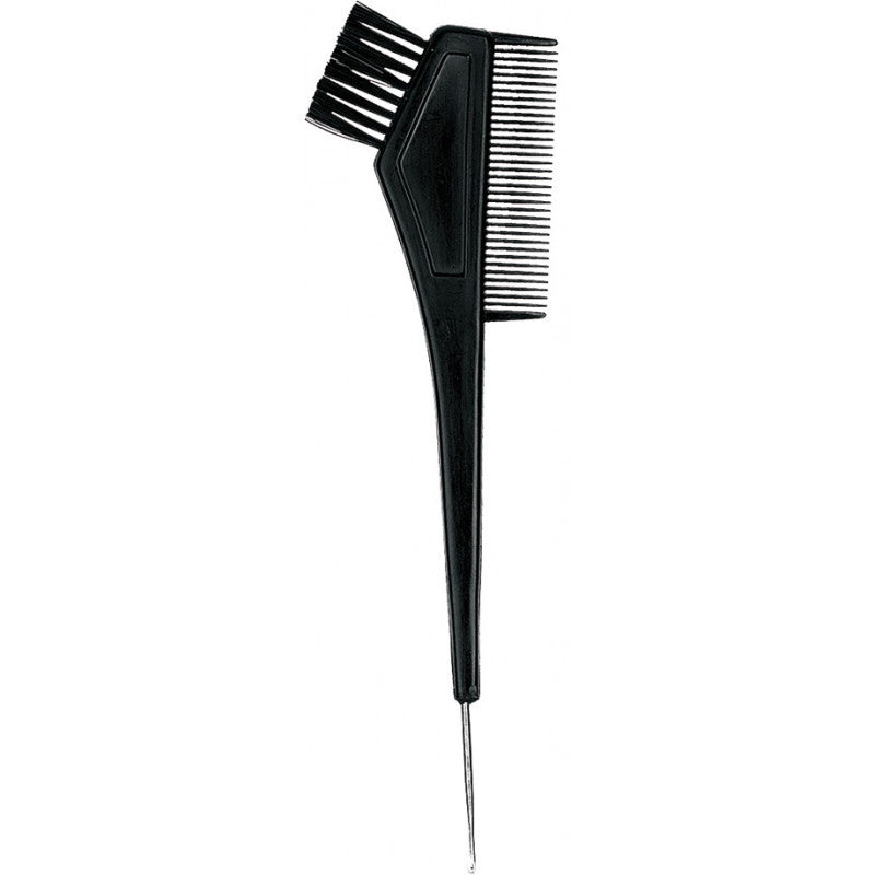 Donegal Hair coloring brush with comb, metal handle