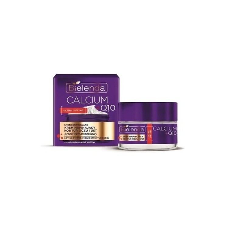 Bielenda CALCIUM + Q10 Concentrated Face Cream Tightening the Contour of Eyes and Lips 15 ml