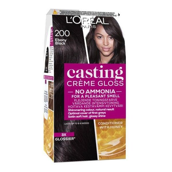 L'OREAL Casting Creme Gloss Hair Dye No. 200 Ebony Black