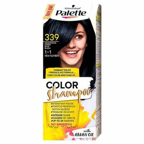 Palette Color Shampoo Coloring Shampoo No. 1-1 (339) Navy Blue Black