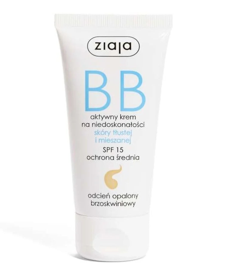 ZIAJA BB Cream For Oily And Combination Skin Tanned 50ml
