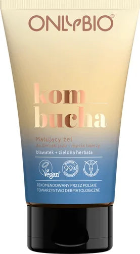ONLYBIO KOMBUCHA Matujacy Zel do Demakijazu i Mycia Twarzy 150ml
