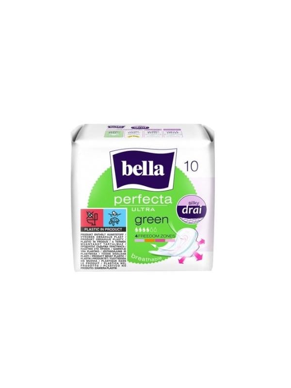 BELLA Perfecta Ultra Green Silky Drai Sanitary Pads 10 pieces