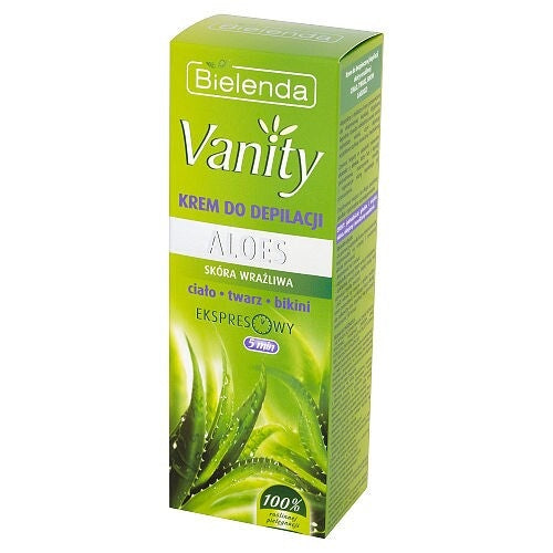 Vanity Hair Removal Cream Aloe Body / Face / Bikini 100ml