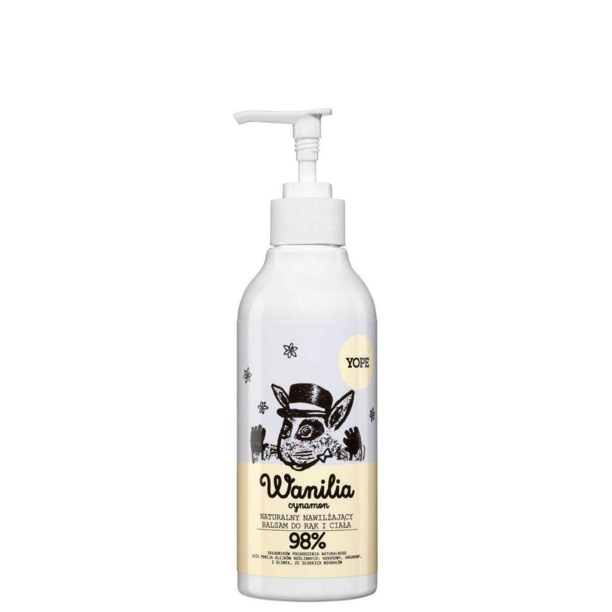 YOPE Moisturizing Hand And Body Lotion Vanilla And Cinnamon 300ml