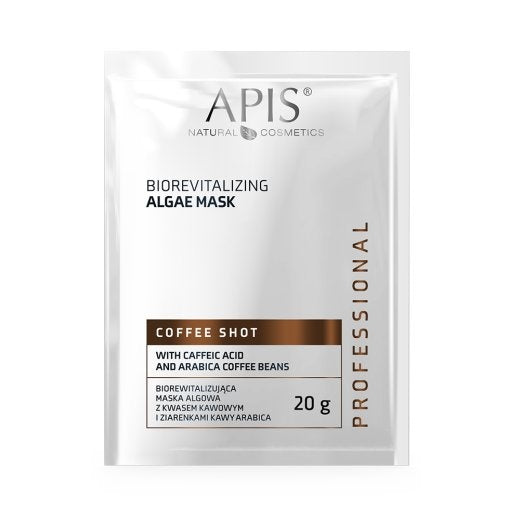 APIS - Coffee Shot Biorewitalizujaca Maska Algowa z Kwasem Kawowym i Ziarenkami Kawy Arabica 20 g