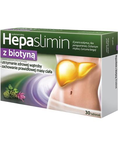 Hepaslimin With Biotin 30 tablets