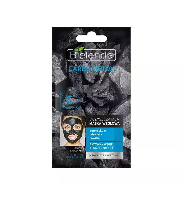 BIELENDA Carbo Detox Charcoal Mask Chlorella Algae 8g
