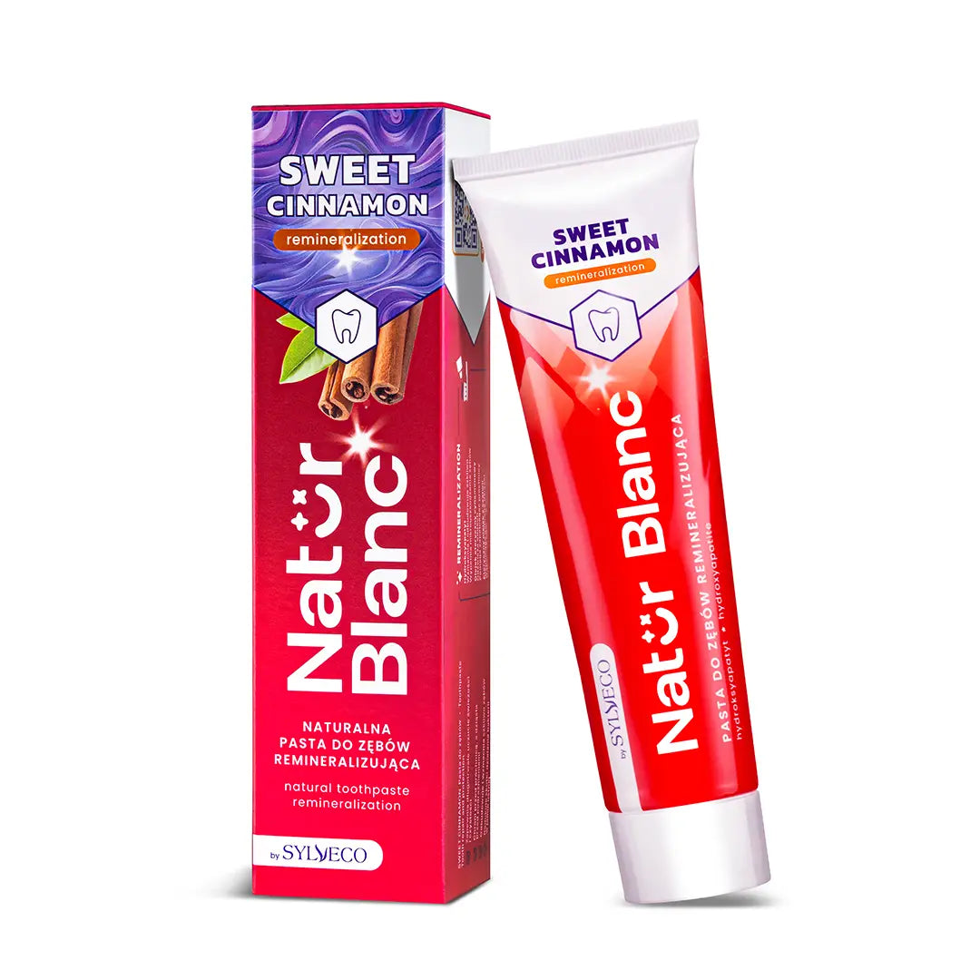 SYLVECO Natur Blanc Pasta Do Zebów Sweet Cinnamon , Remineralizujaca , 100ml