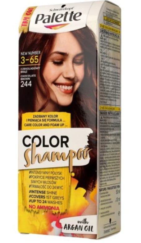 Palette Color Shampoo Coloring Shampoo No. 244 Chocolate Brown