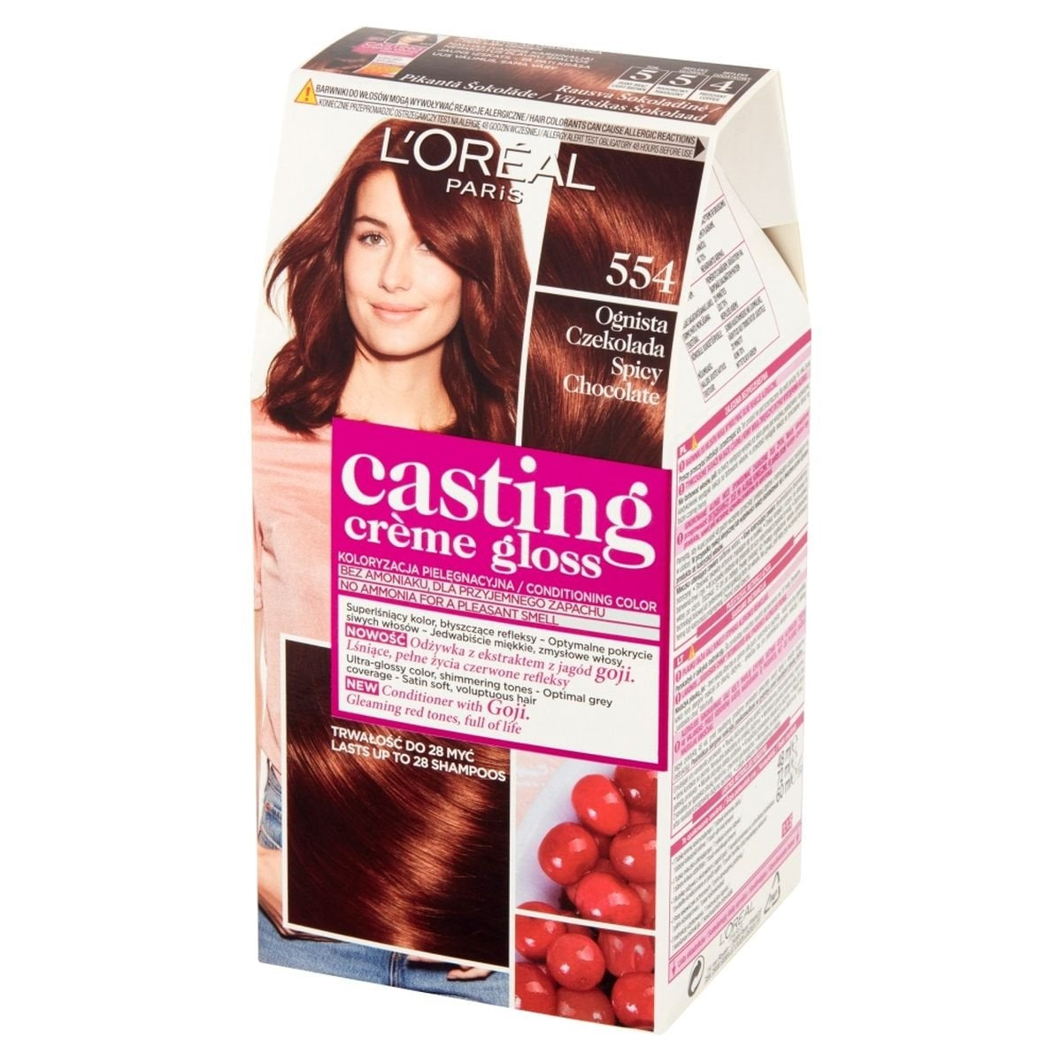 Casting Creme Gloss Hair dye 554 Fiery Chocolate
