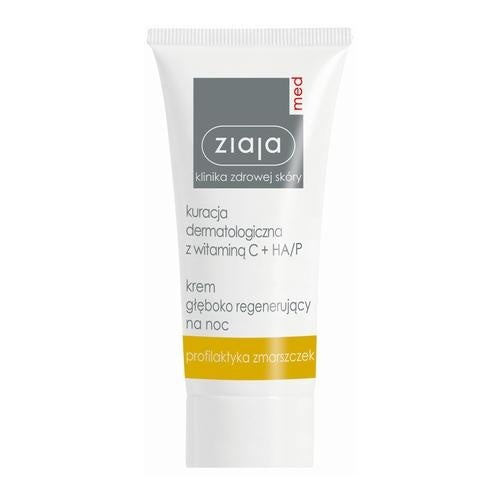 ZIAJA MED Regenerating Night Cream Treatment with Vit. C+HA/P 50ml