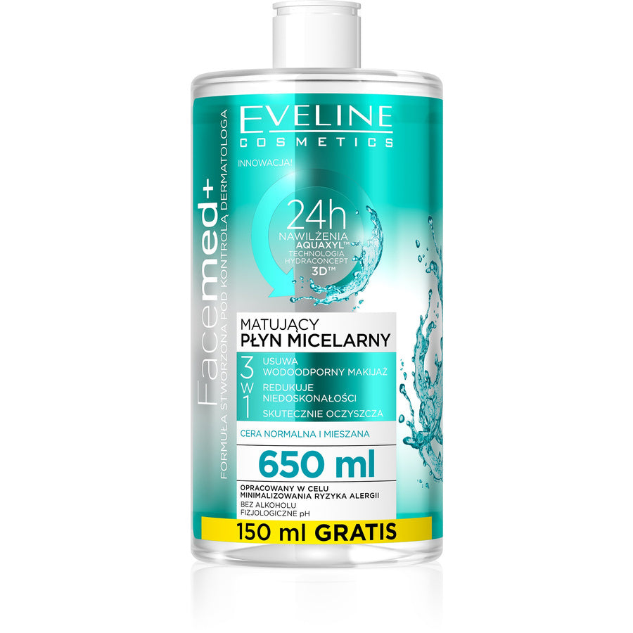 EVELINE Facemed+ Micellar Fluid Normal And Combination Skin 650ml
