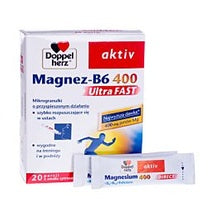 Magnez Wit. B-6 400 Ultra Fast Mikrogranulki o Przyspieszonym Dzialaniu 20 szt
