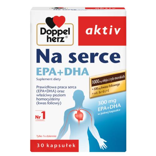 DOPPELHERZ AKTIV For the Heart DHA + EPA, 30 Capsules