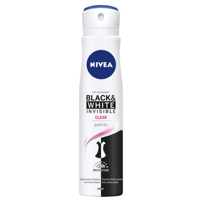 Black & White Invisible Clear Antiperspirant 150ml