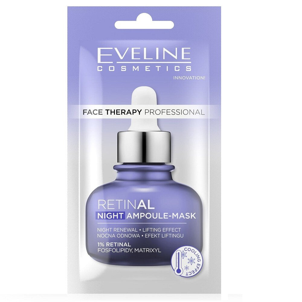 EVELINE - Face Therapy Professional Ampoule-Mask Przeciwzmarszczkowa z Retinolem 8ml